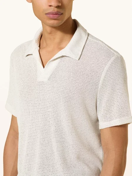 Calvin Klein Dzianinowa Koszulka Polo beige beżowe