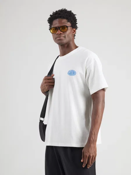 JACK & JONES Tričko JJLEGACY svetlomodrá / smaragdová / melónová biela