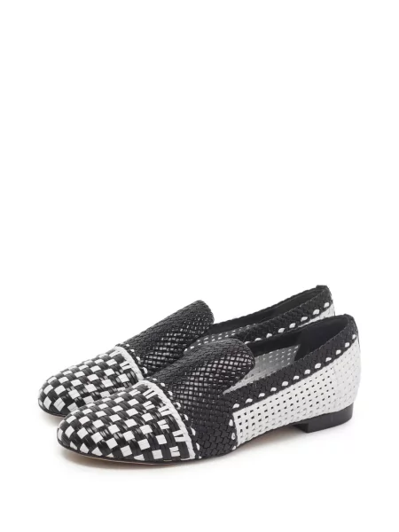 Bőr loafer Stuart Weitzman fekete