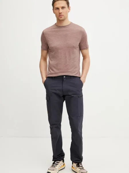 Футболка Icebreaker из шерсти мериноса коричневая