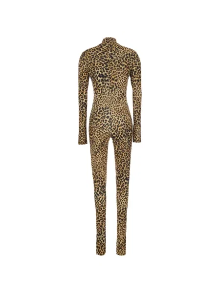 Salopetă Norma Kamali cu imagine cu model leopard