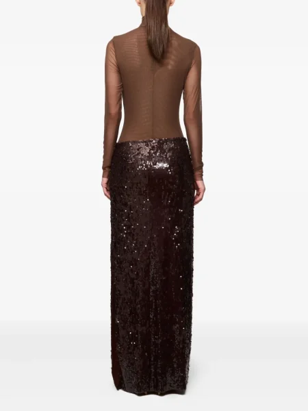 Fusta maxi Atu Body Couture maro