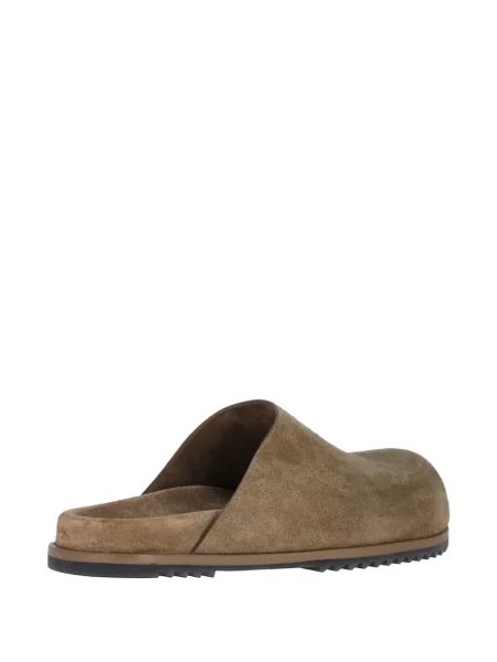 Chiloți Rick Owens din piele de căprioară slip-on maro