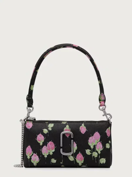 MARC JACOBS geantă crossbody pentru femei din piele THE POCHETTE negru