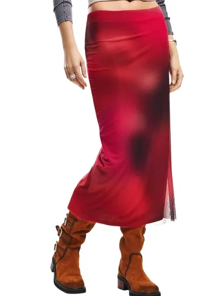 Fusta maxi Desigual gri