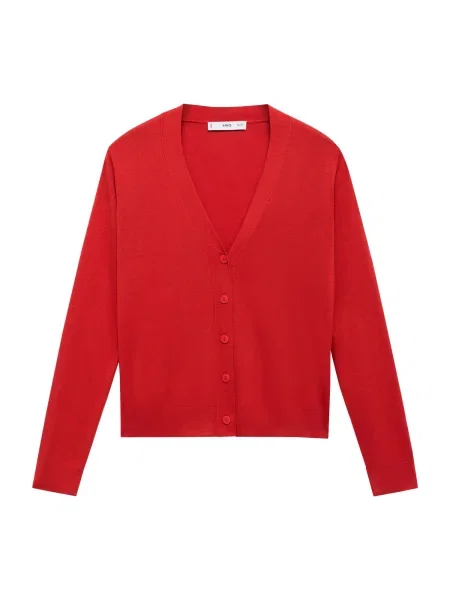 MANGO Geacă tricotată LUCCAV închis portocaliu