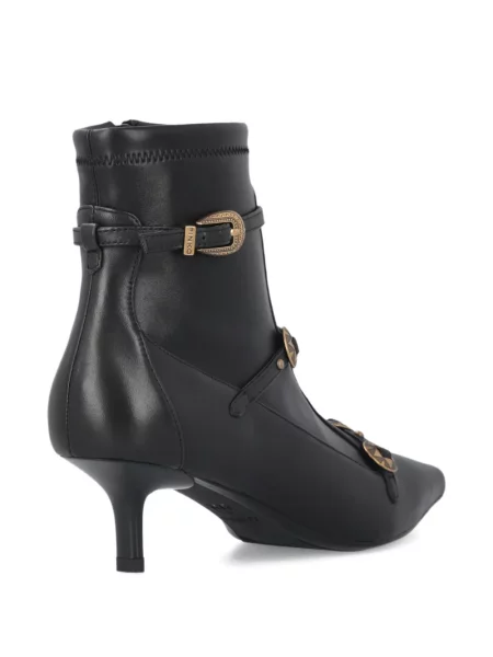 Botine Pinko din piele cu cataramă negru