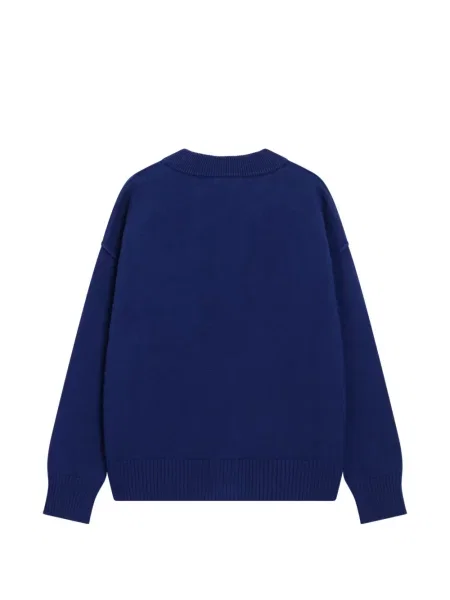 Cardigan Ami Paris cu decolteu în V albastru
