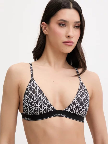 Calvin Klein plavková podprsenka dámska čierna