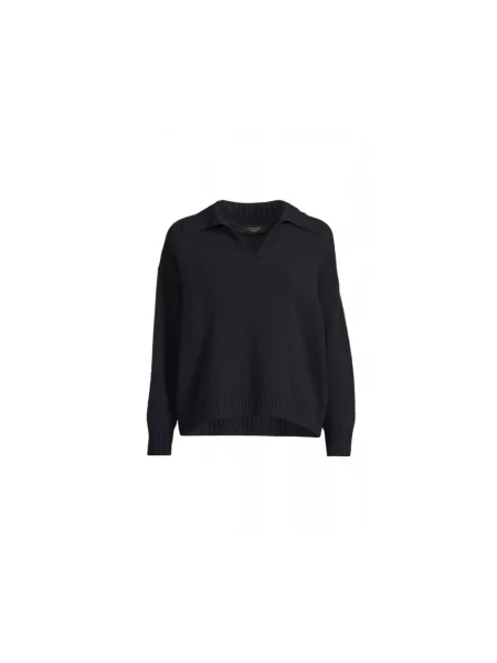 Sweter Weekend Max Mara wełniany niebieski