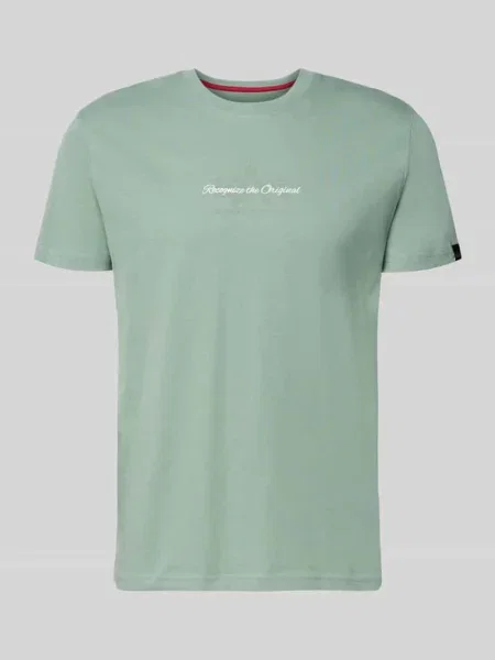 T-shirt z detalem z logo Alpha Industries