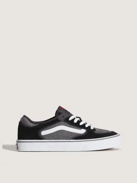Кожаные кеды Vans черные