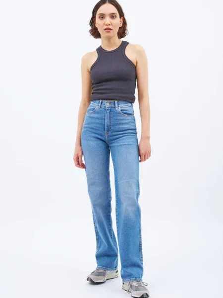Dr. Denim Jeans Moxy denim albastru