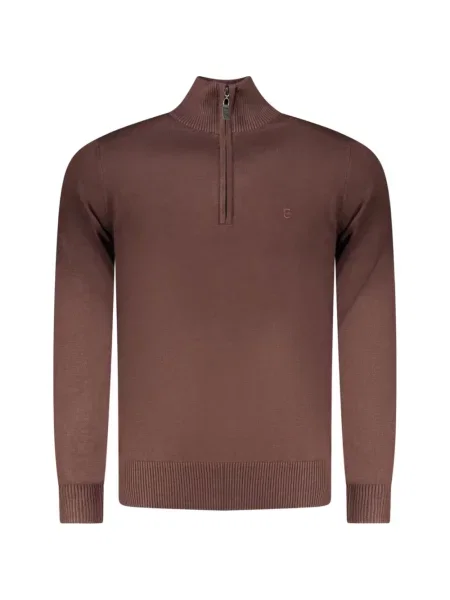 Pulover Coveri Moving cu broderie maro