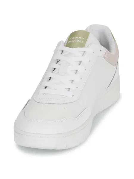 Sneakerși Tommy Hilfiger din piele alb