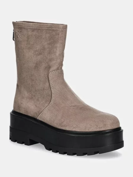Calvin Klein Jeans Botine cu platformă bej
