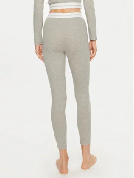 Calvin Klein Pohodlné Domácí Legíny světle šedá
