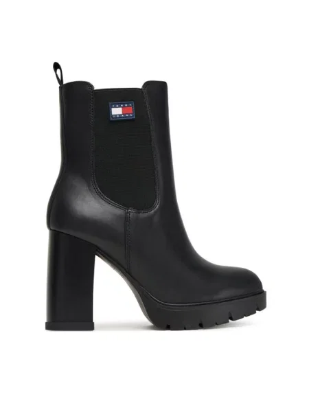 Polokozačky Tommy Jeans černé