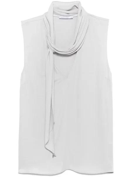 Top Patrizia Pepe din crep gri