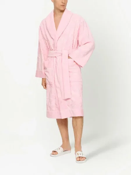 Dlouhý župan Dolce & Gabbana růžový