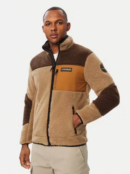 Fleece φλις φούτερ Napapijri μπεζ