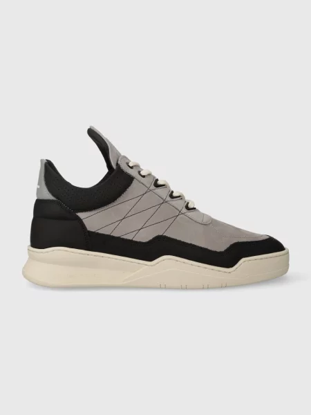 Filling Pieces sneakers din piele Low Top Tweek gri