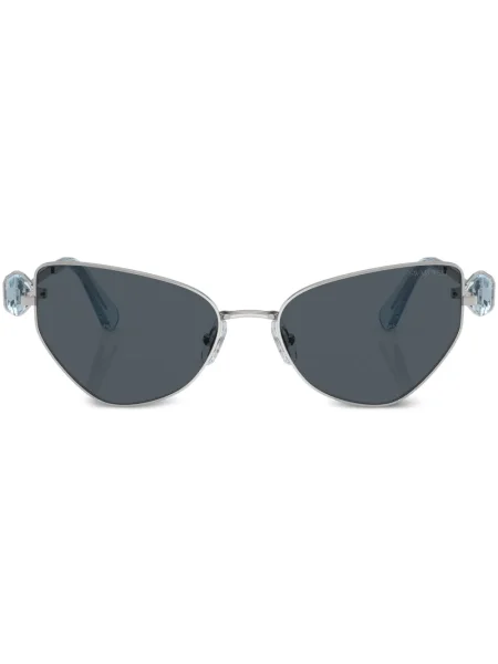 Ochelari de soare Swarovski de cristal argintiu