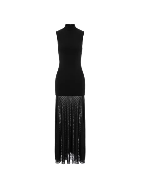 Rochie maxi Hamza plasă negru