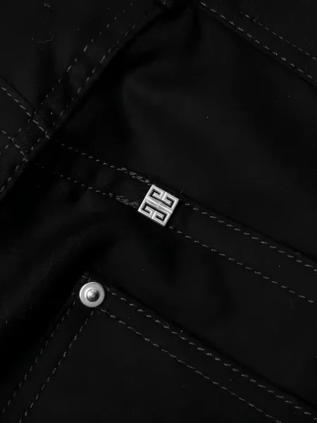 Pantaloni cargo Givenchy cu tepi negru