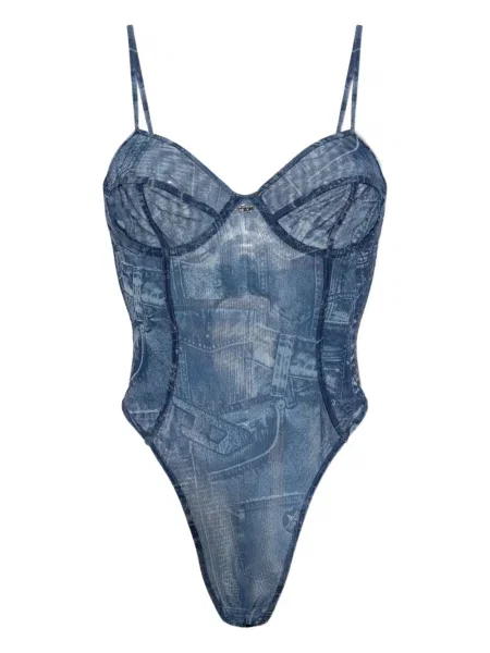 Sutien Diesel cu imagine albastru