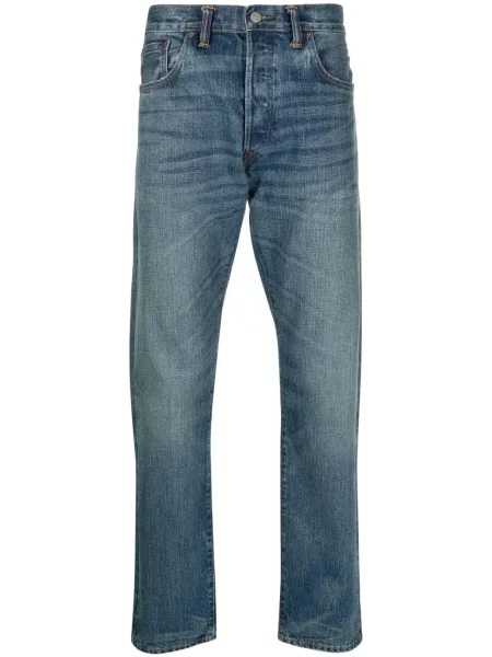 Blugi drepți Ralph Lauren Rrl albastru