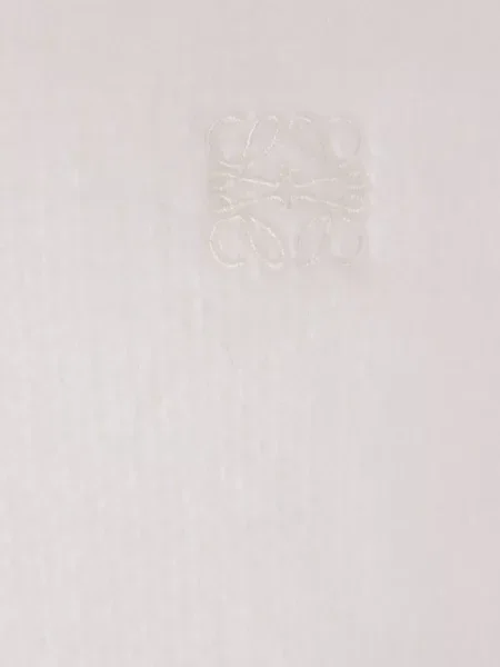 Pulover Loewe cu broderie scurt alb