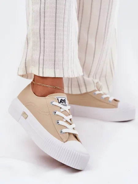 Lee Plátěnky Isla C Low béžová