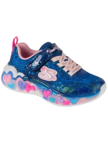 Buty sportowe Sneakersy dziewczęce Eternal Heart Lights niebieskie