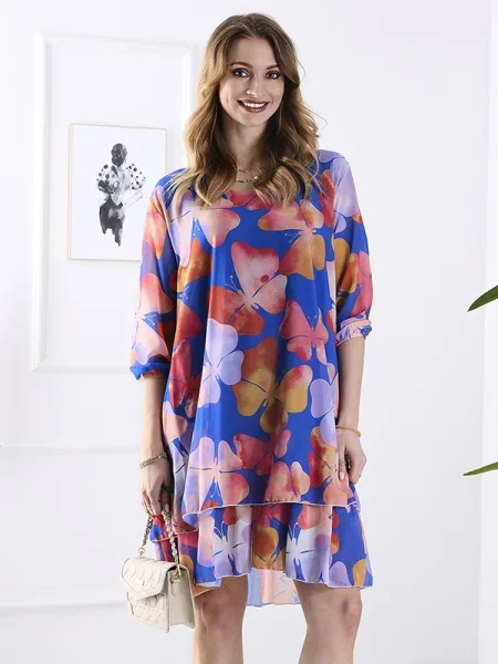 Rochie Resti cu imagine de costum albastru