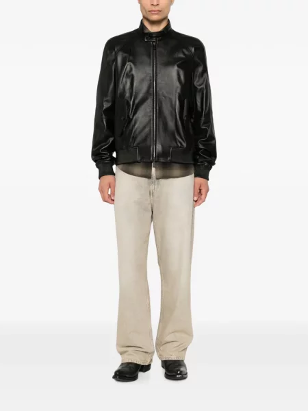 Geanta de piele Dsquared2 negru