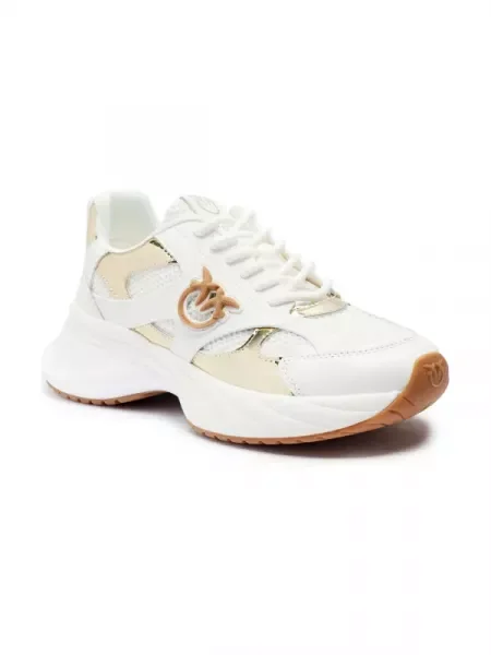 Pinko Sneakers ARIEL 15 cu adaos de piele alb