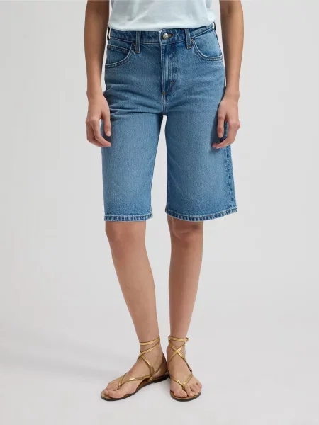 Джинсові шорти Lee бавовна/ліоцел синій