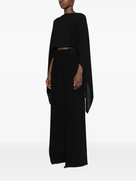Decupat geacă Alberta Ferretti negru