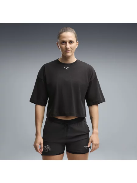 SkrÃ³cona koszulka PUMA x HYROX Lifestyle OdzieÅ¼ XXS czarny