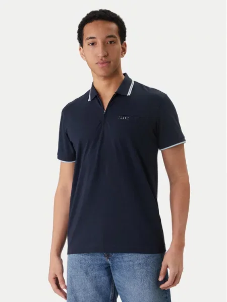 JACK & JONES Tricou JCOFUSION bleumarin / alb albastru