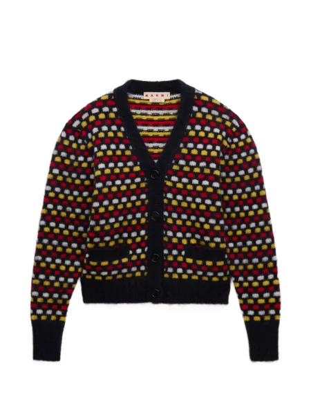 Cardigan Marni de lână roșu