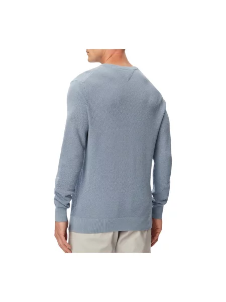 Tommy Hilfiger Pulover Essential celest albastru
