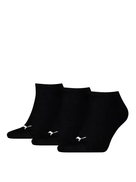 PUMA Skarpety do sneakersów unisex 3 pary Odzież czarny