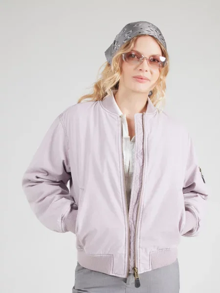 Guess Jeans bunda bomber dámska fialová