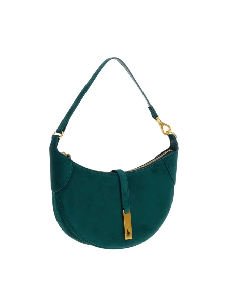 Polo Ralph Lauren torebka shopper zamszowa zielona