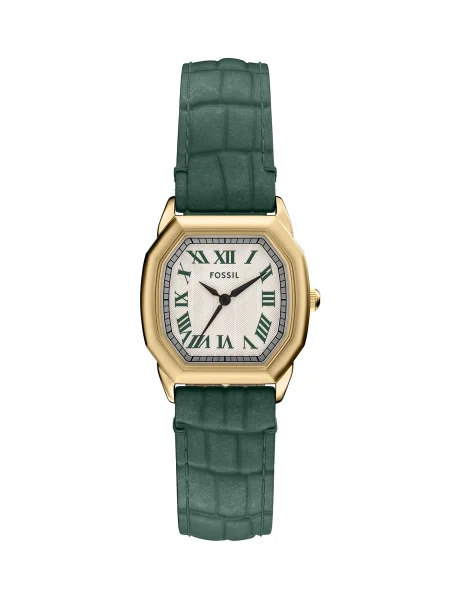 FOSSIL Ceas analogic HARLOW auriu negru / alb verde