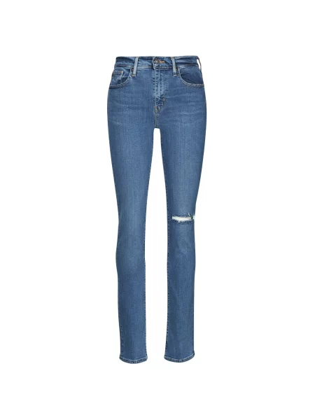 Ravne kavbojke Levi's® z visokim pasom modra