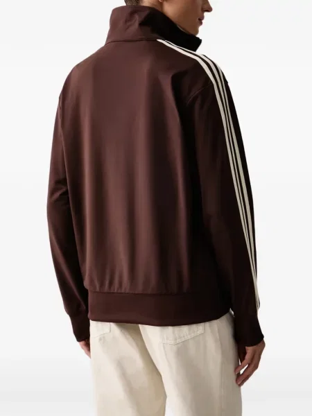 Hanorac Adidas cu dungi cu imagine plasă negru