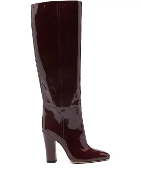 Botine Paris Texas cu toc bloc roșu